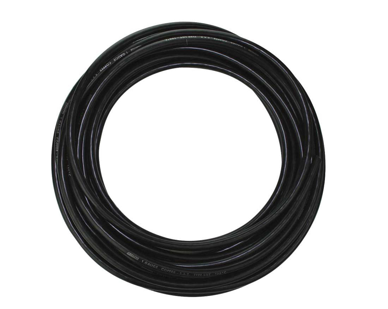 Battery Cable - 1 Gauge - 50 ft - Copper - Black - Each