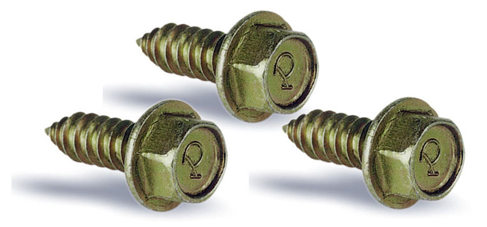 Wheel Rim Screw - 1/4 x 3/4 in Long - 3/8 in Hex Head - Self Tapping - Grade 8 - Steel - Cadmium - Set of 35