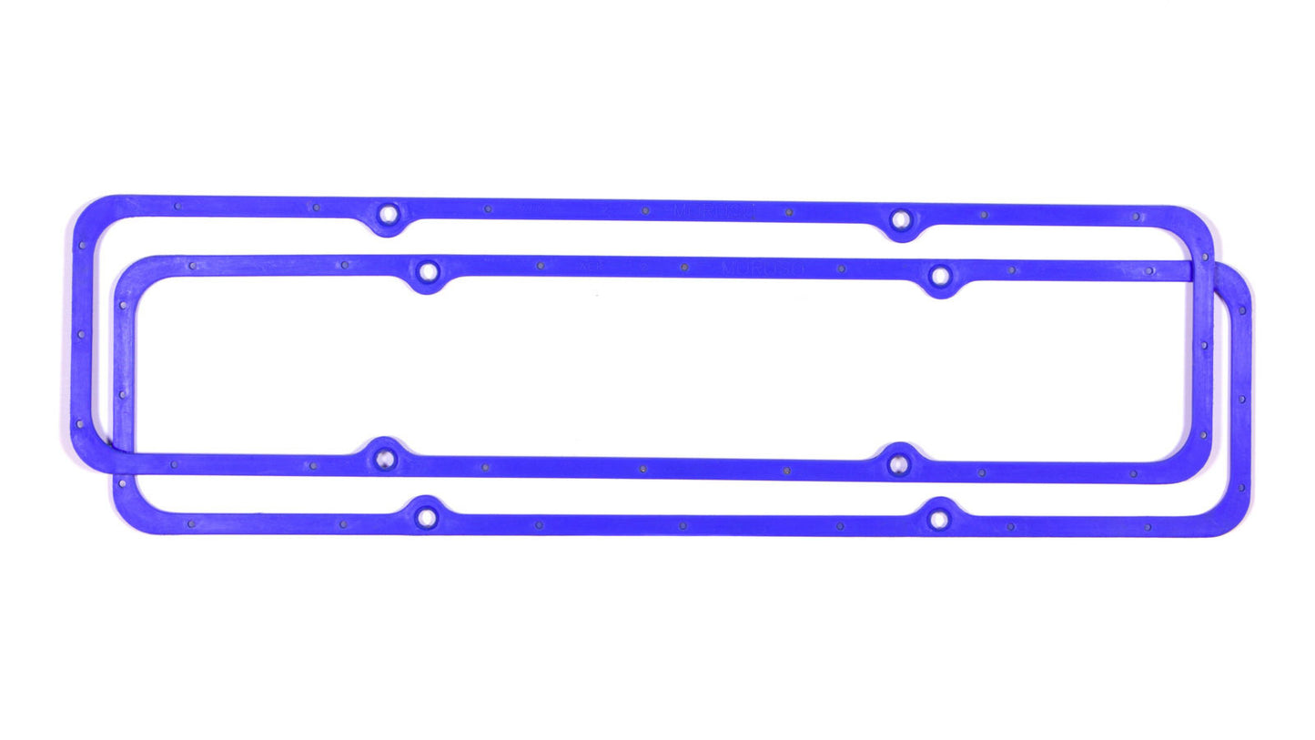 Valve Cover Gasket - Perm-Align - 0.188 in Thick - Steel Core Silicone Rubber - Small Block Chevy - Pair