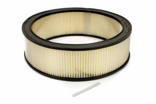 Air Filter Element - Round - 14 in Diameter - 4 in Tall - Paper - White - Universal - Each