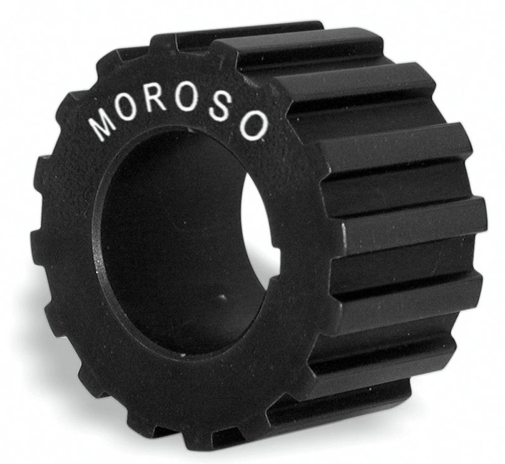 Crankshaft Pulley - Gilmer - 16 Tooth - 1 in Wide - 3/8 in Pitch - 1 in Mandrel - 1/8 in Keyway - Aluminum - Black Anodized - Universal - Each