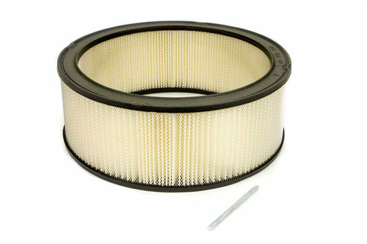 Air Filter Element - Round - 14 in Diameter - 5 in Tall - Paper - White - Universal - Each