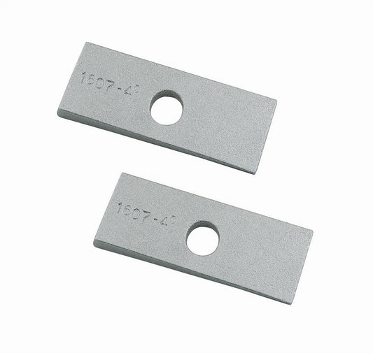 Leaf Spring Shim - 4 Degree - 2 in Width - Aluminum - Natural - Pair