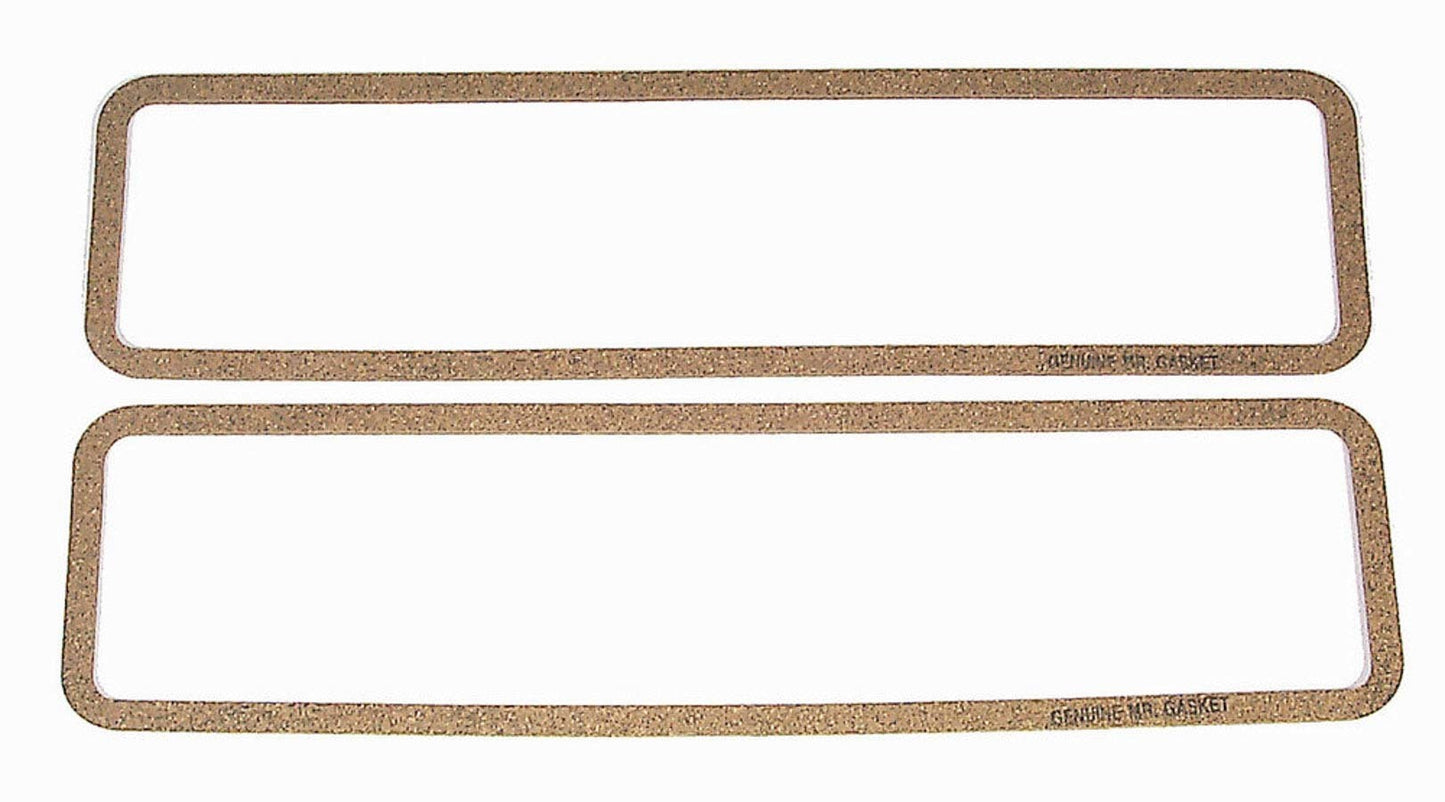 Valve Cover Gasket - 0.187 in Thick - Cork / Rubber - Center Bolt - Small Block Chevy - Pair