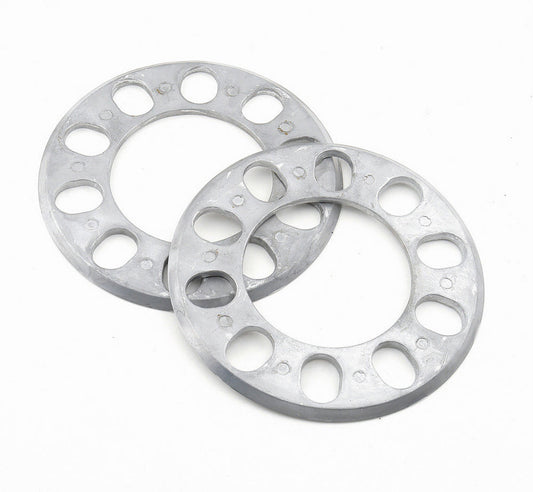 Wheel Spacer - 5 x 4.50 in Bolt Pattern - 7/32 in Thick - Aluminum - Natural - Pair