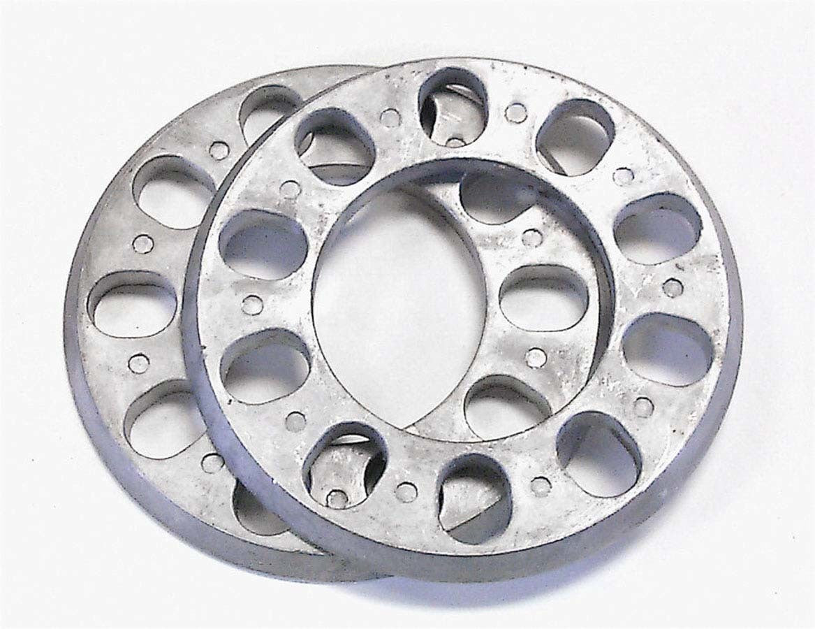 Wheel Spacer - 5 x 4.50 in Bolt Pattern - 7/16 in Thick - Aluminum - Natural - Pair