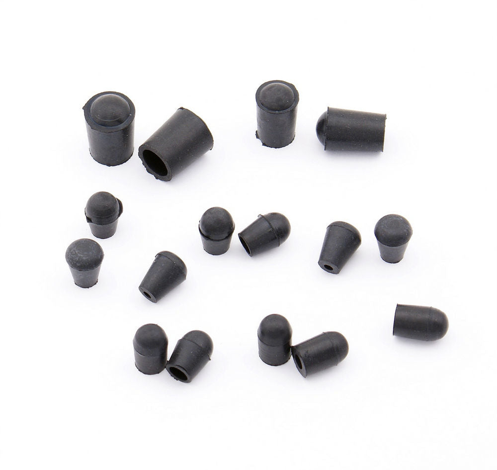 Vacuum Line Cap - Assorted Sizes - Rubber - Black - Kit