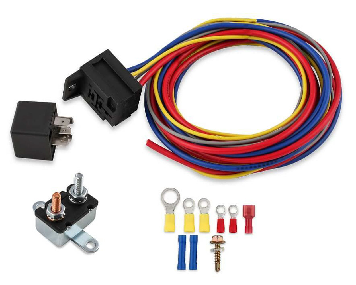 Relay Switch - 30 amps - Connectors / Wire / Circuit Breaker - Electric Fuel Pump - Kit