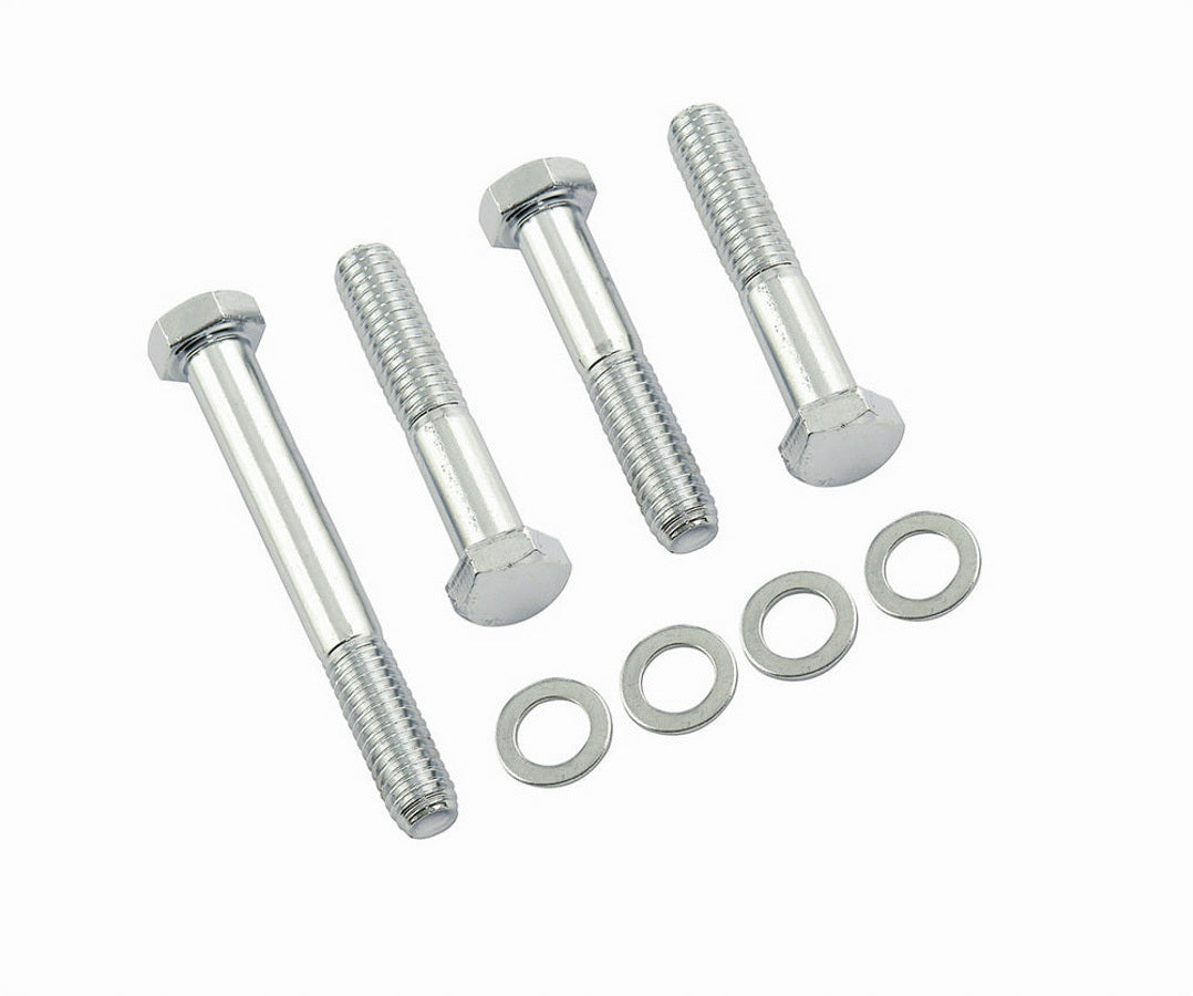 Water Pump Bolt Kit - Hex Head - Steel - Chrome - Short Water Pump - Small Block Chevy - Kit