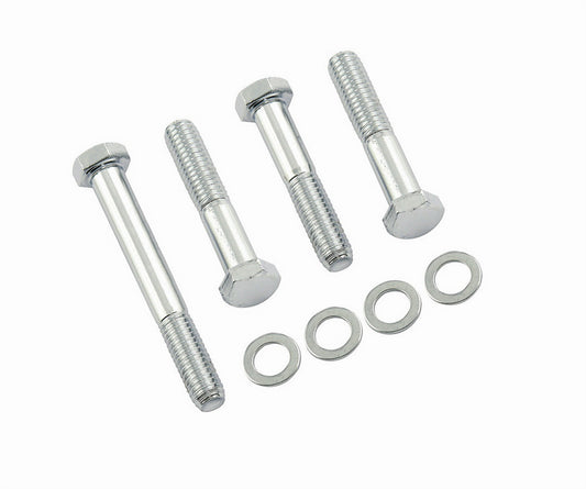 Water Pump Bolt Kit - Hex Head - Steel - Chrome - Short Water Pump - Small Block Chevy - Kit