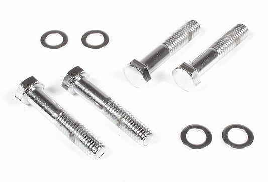Water Pump Bolt Kit - Hex Head - Steel - Chrome - Long Water Pump - Chevy V8 - Set of 4