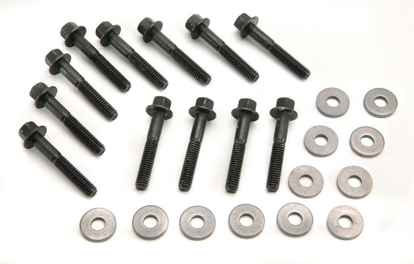 Intake Manifold Bolt Kit - Super - Hex Head - Steel - Black Oxide - Small Block Ford - Kit