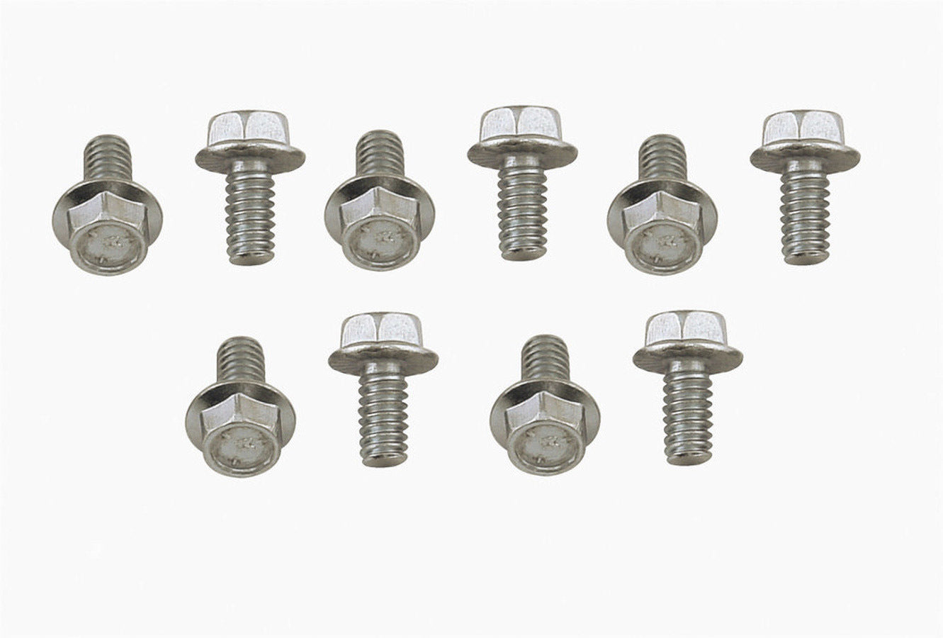Timing Cover Bolt Kit - Hex Head - Steel - Zinc Oxide - Chevy V8 - Set of 10