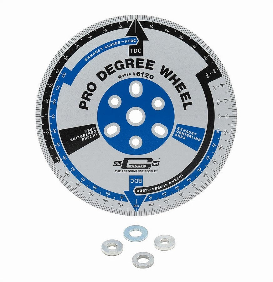 Degree Wheel - Pro - 11 in Diameter - Aluminum - Silver Anodized - Each