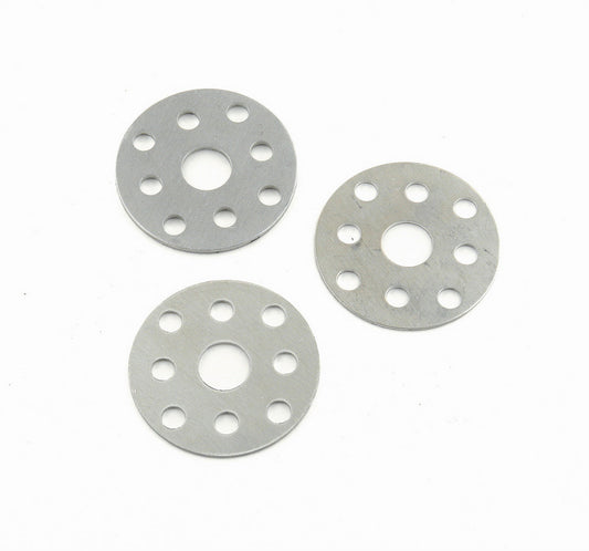 Water Pump Pulley Shim - 0.063 in and 0.125 in Thick - 3/4 in Shaft - Aluminum - Natural - Ford / GM Water Pumps - Set of 3