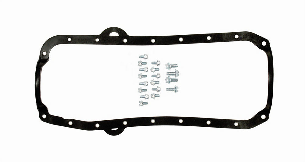 Oil Pan Gasket - 0.093 in Thick - 1-Piece - Silicone Rubber - Small Block Chevy - Kit