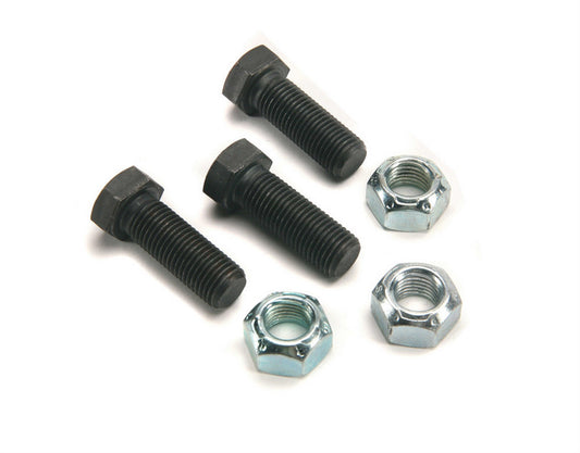 Torque Converter Bolt Kit - 7/16-20 in Thread - 1.25 in Long - Hex Head - Hex Nuts - Steel - Black Oxide - GM 10 in Race Converters - Set of 3