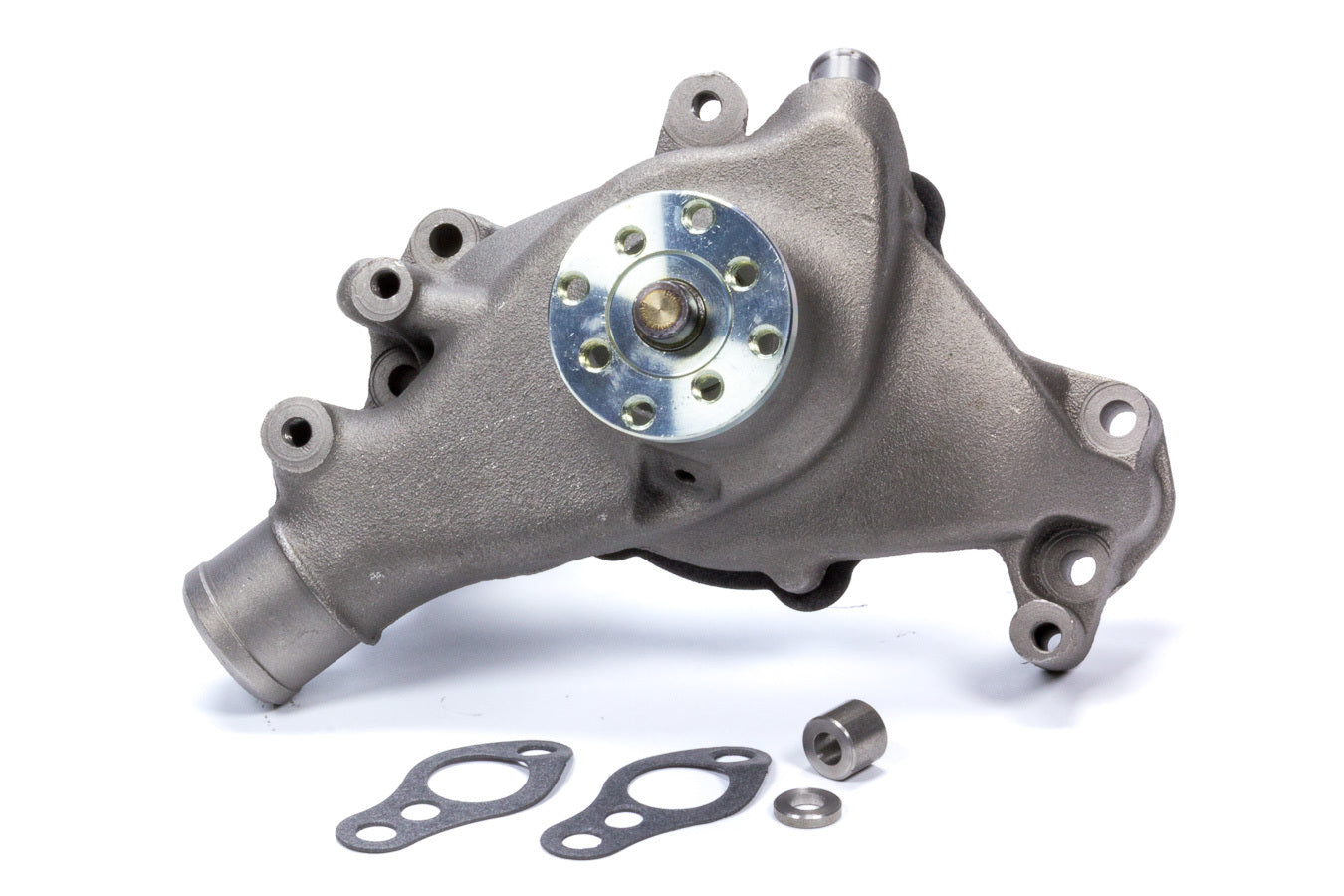 Water Pump - Mechanical - High Volume - 5/8 in Pilot - Long Design - Iron - Natural - Small Block Chevy - Each