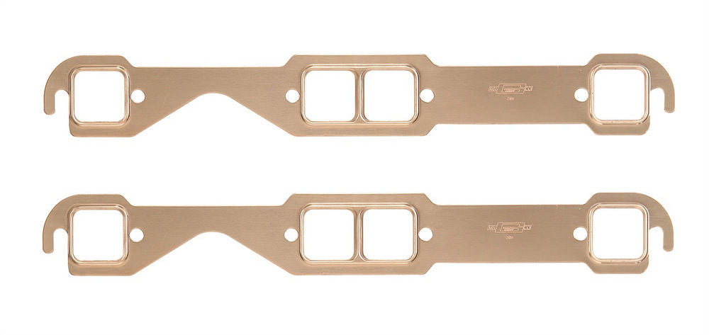 Engine & Accessories Header / Manifold Gasket - Copperseal - 1.450 x 1.480 in Rectangle Port - Copper - Small Block Chevy - Pair