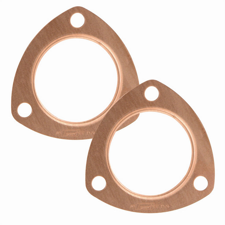 Collector Gasket - CopperSeal - 2.5 in Diameter - 3-Bolt - Copper - Pair
