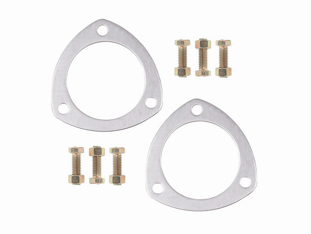 Collector Gasket - 0.12 in Thick - 2.5 in Diameter - 3-Bolt - Aluminum - Pair