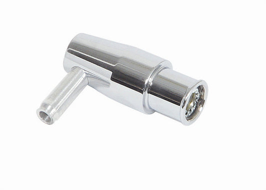 PCV Valve - 90 Degree - 3/8 in Hose Barb - Billet Aluminum - Polished - Each