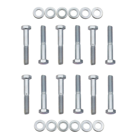 Intake Manifold Bolt Kit - Hex Head - Steel - Zinc Oxide - Small Block Ford - Kit