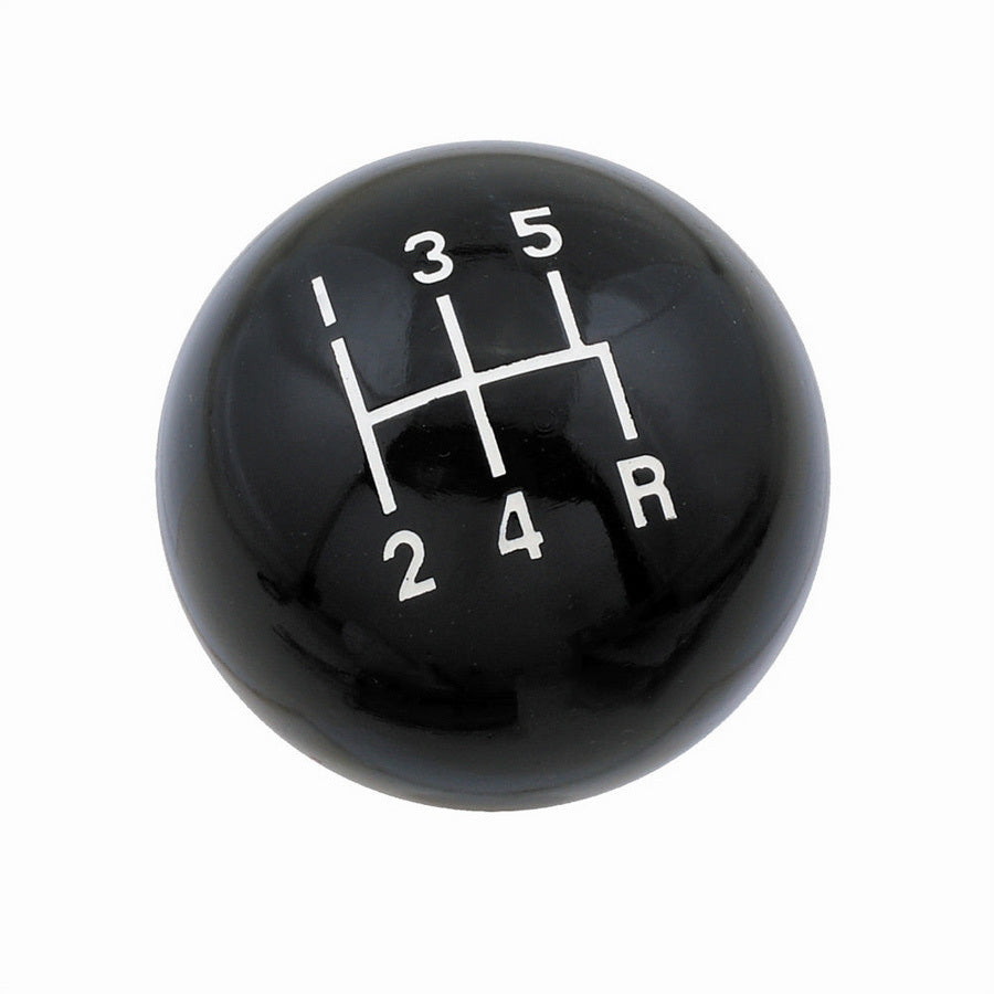 Shifter Knob - Classic - 3/8-20 in Thread - Plastic - Black - 5 Speed - Universal - Each