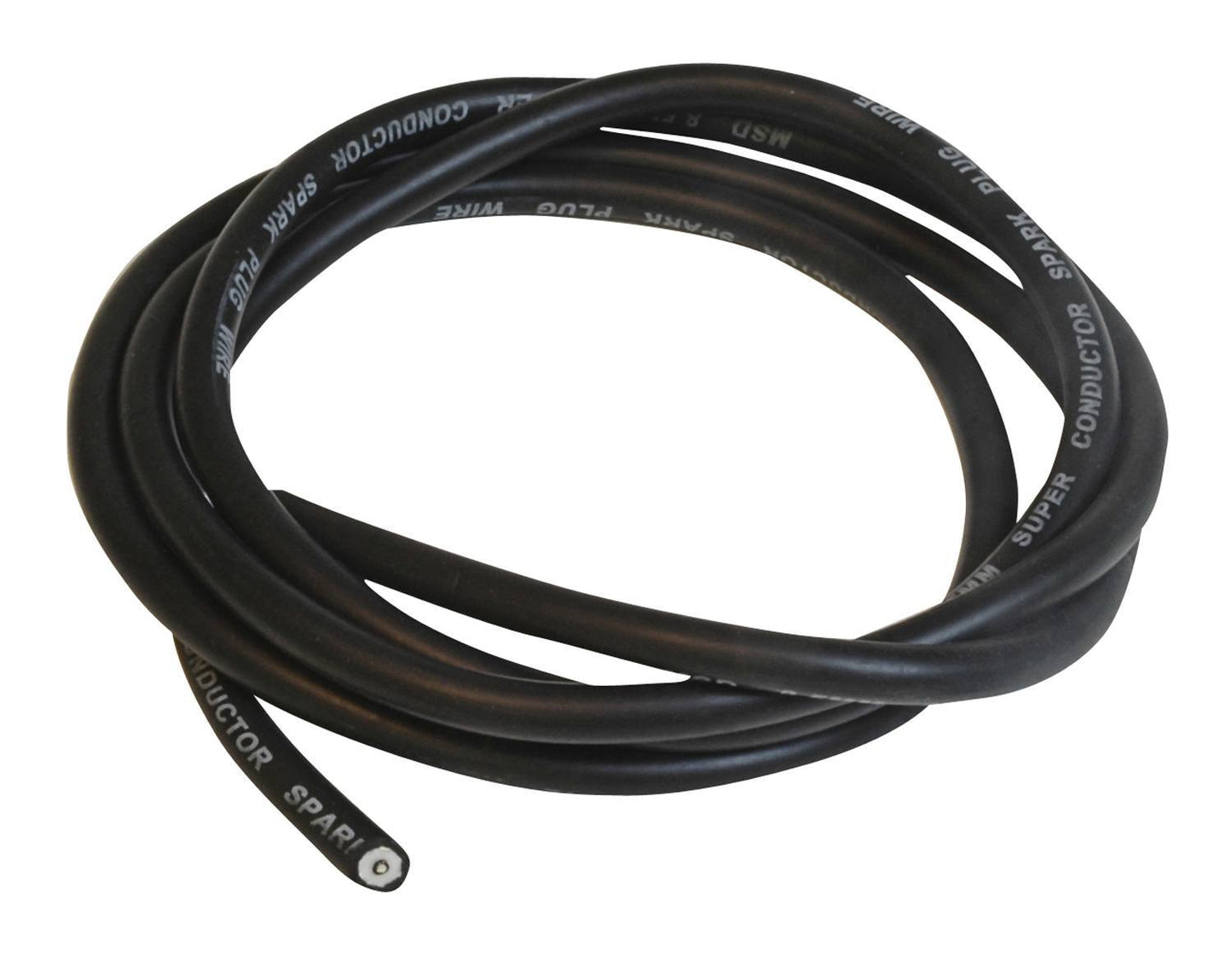 Spark Plug Wire - Super Conductor - Spiral Core - 8.5 mm - 25 ft - Silicone - Black - Each