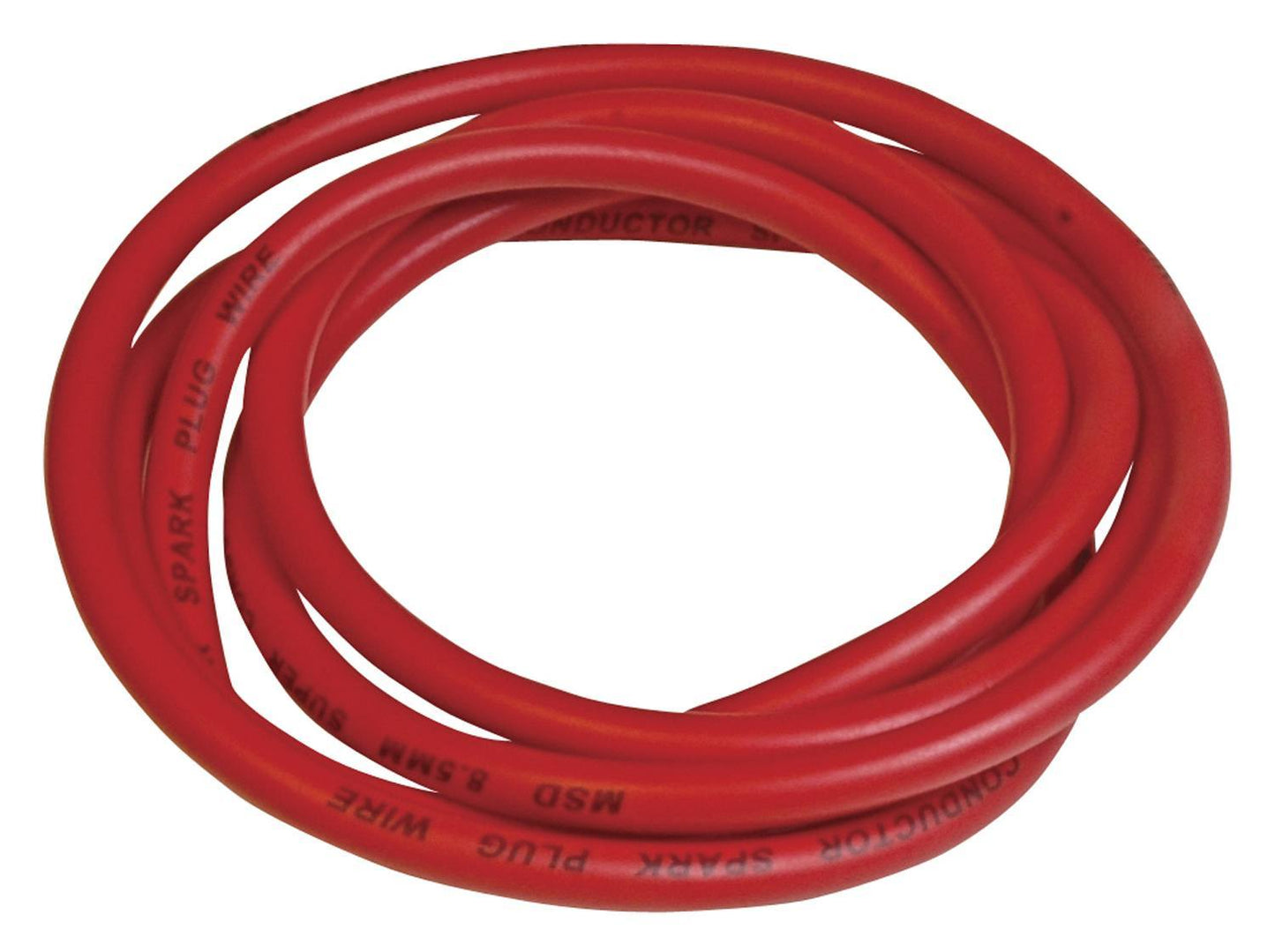 Spark Plug Wire - Super Conductor - Spiral Core - 8.5 mm - 100 ft - Silicone - Red - Each