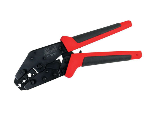 Wire Crimping Tool - Pro Crimp Tool - Insulated / Molded Handles - Ratcheting - Steel Frame - Each