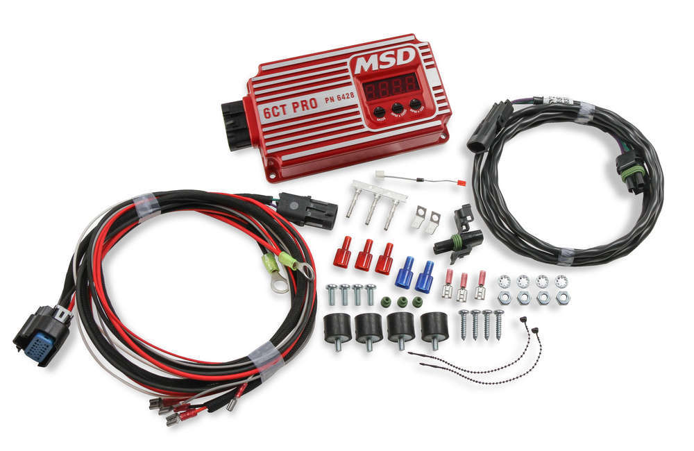 Ignition Box - 6CT Pro - Digital - CD Ignition - Multi-Spark - 45000V - Rev Limiter - Red - Each