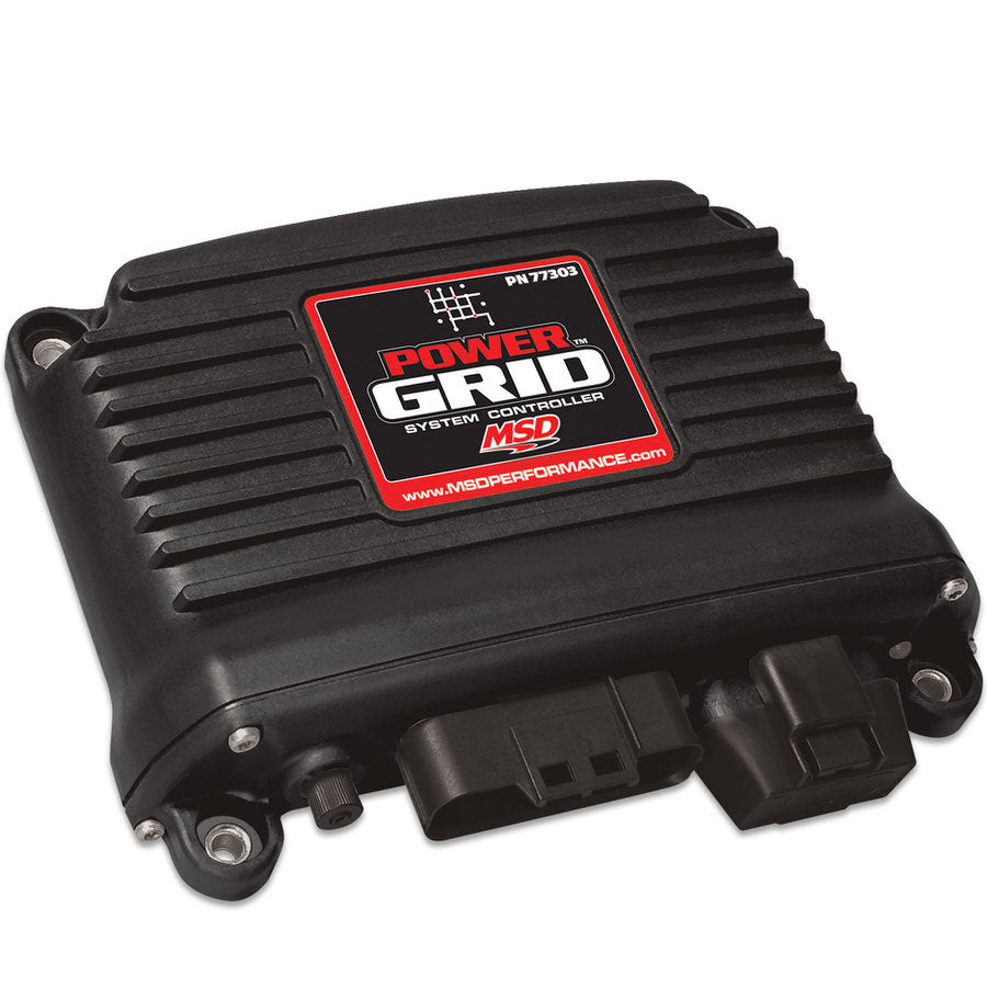 Ignition Control Module - Power Grid Module - 5 Retard Stage Nitrous - Manual Launch Control - 4-Step Rev Limiter - Black - Each