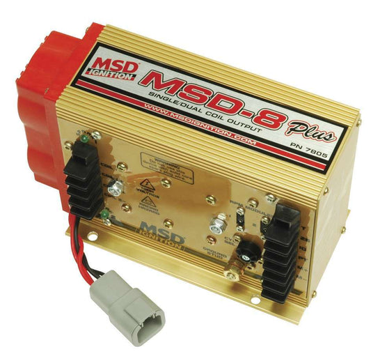 Ignition Box - MSD 8 Plus - 50000V - 2-Step Rev Limiter - Single or Dual Coil Output - Each