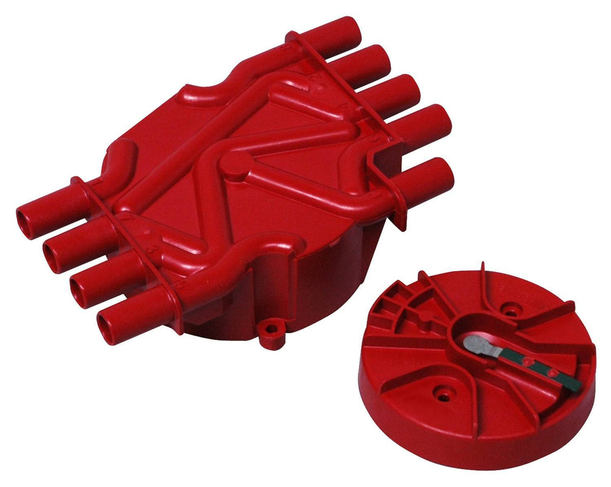 Socket Rotator Cap and Rotor Kit - Socket Style - Brass Terminals - Screw Down - Red ...