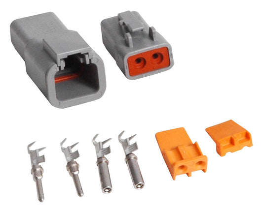 Electrical Connector - Deutsch Connector - 2 Pin - 12-14 Gauge - Kit