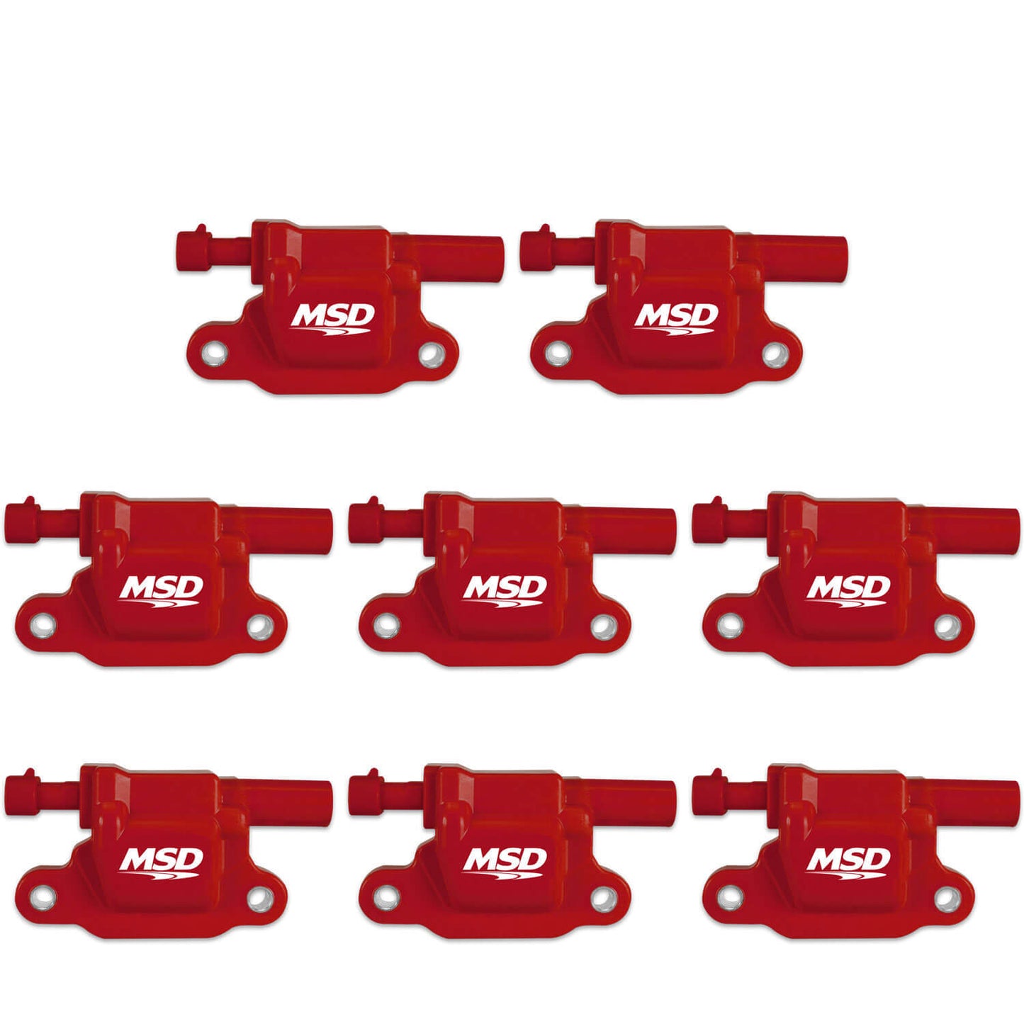 Ignition Coil Pack - Blaster LS - Female Socket - Red - GM LS-Series - Set of 8