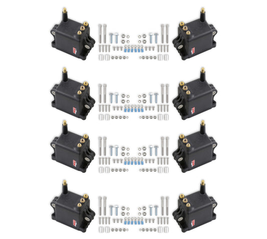 Ignition Coil - Pro CDI 600 - Square - 0.064 ohm - Male HEI - 50000V - Black - GM LS-Series - Set of 8