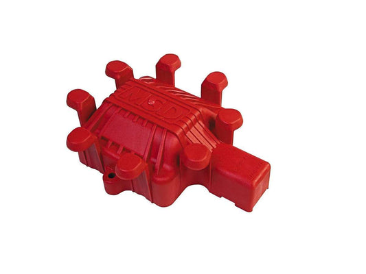 Distributor Coil Cover - Built-in Wire Retainer - Heavy Duty - Red - GM HEI V8 - Each