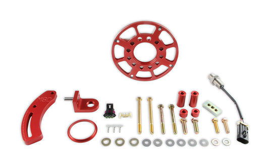 Crank Trigger Kit - Flying Magnet - Hall Effect Sensor - Trigger Wheel / Pickup - 6.562 in Balancer - Small Block Ford - Kit