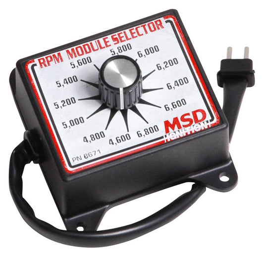 RPM Module Selector - 4600-6800 RPM - Dial Selector - 200 RPM Increments - MSD Ignition Boxes - Each