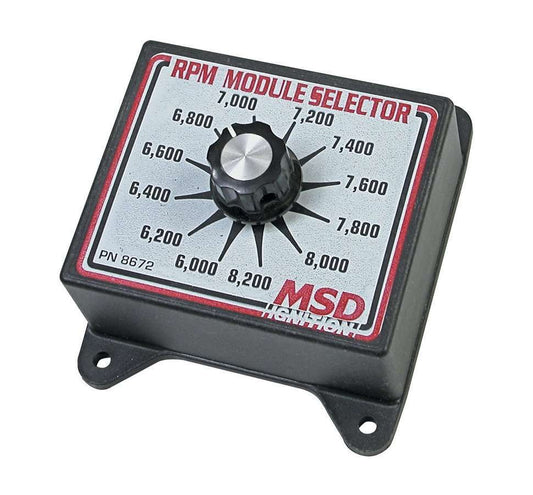 RPM Module Selector - 6000-8200 RPM - Dial Selector - 200 RPM Increments - MSD Ignition Boxes - Each