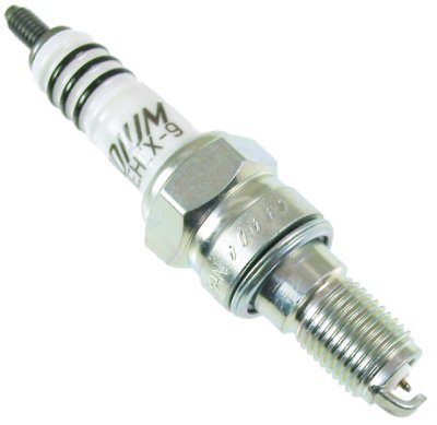 Spark Plug - NGK Iridium IX - 10 mm Thread - 0.749 in Reach - Gasket Seat - Stock Number 3739 - Resistor - Each