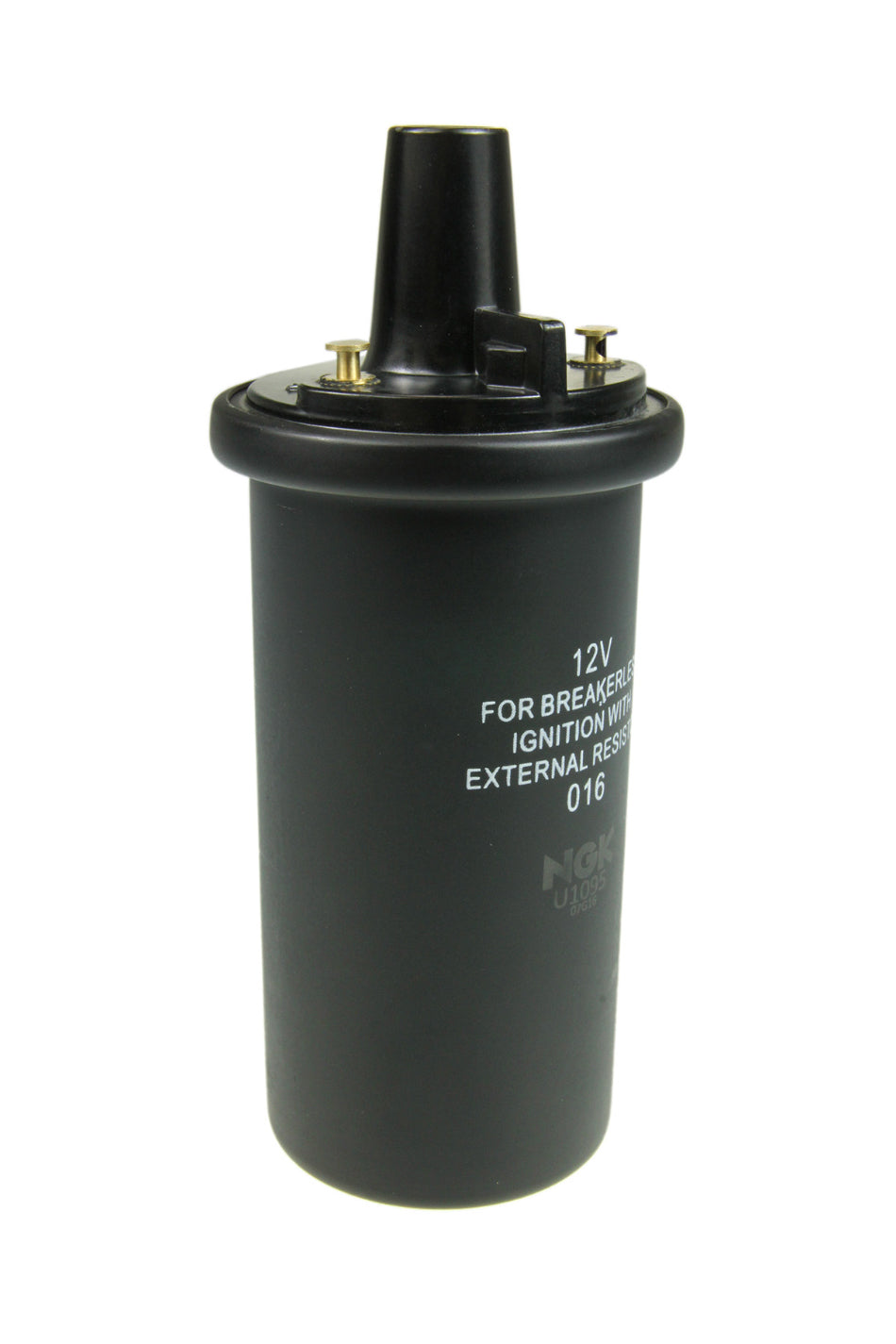 Ignition Coil - Oil Filled Canister - OE Specs - 2 Male Bullet Terminal - 12 VDC - Standard Ignition - Black - Each