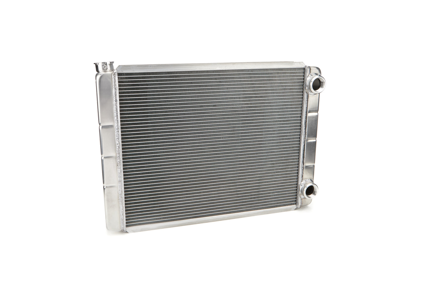 Radiator - Dual Pass - 28 in W x 19 in H x 3.125 in D - Passenger Side Inlet / Outlet - Aluminum - Natural - GM - Each