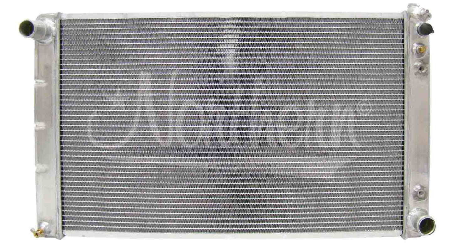 Radiator - 33 in W x 18.375 in H x 3.125 in D - Passenger Side Inlet - Driver Side Outlet - Aluminum - Natural - Automatic - GM 1965-86 - Each