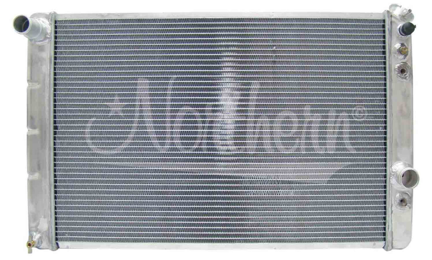 Radiator - 30.625 in W x 18.5 in H x 3.125 in D - Passenger Side Inlet - Driver Side Outlet - Aluminum - Natural - Automatic - GM F-Body 1982-92 - Each