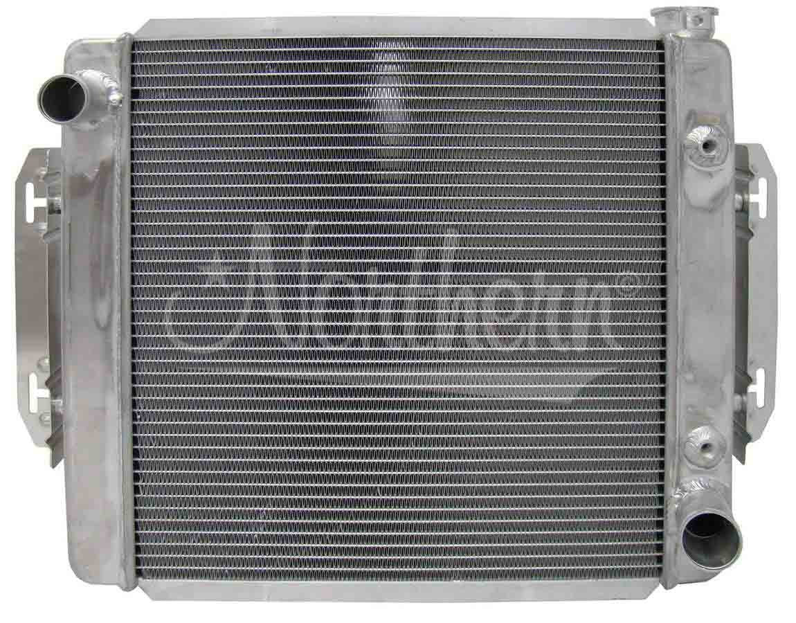 Radiator - Hotrod - 22.75 in W x 19.5 in H x 3.125 in D - Driver Side Inlet - Passenger Side Outlet - Aluminum - Natural - Universal - Each