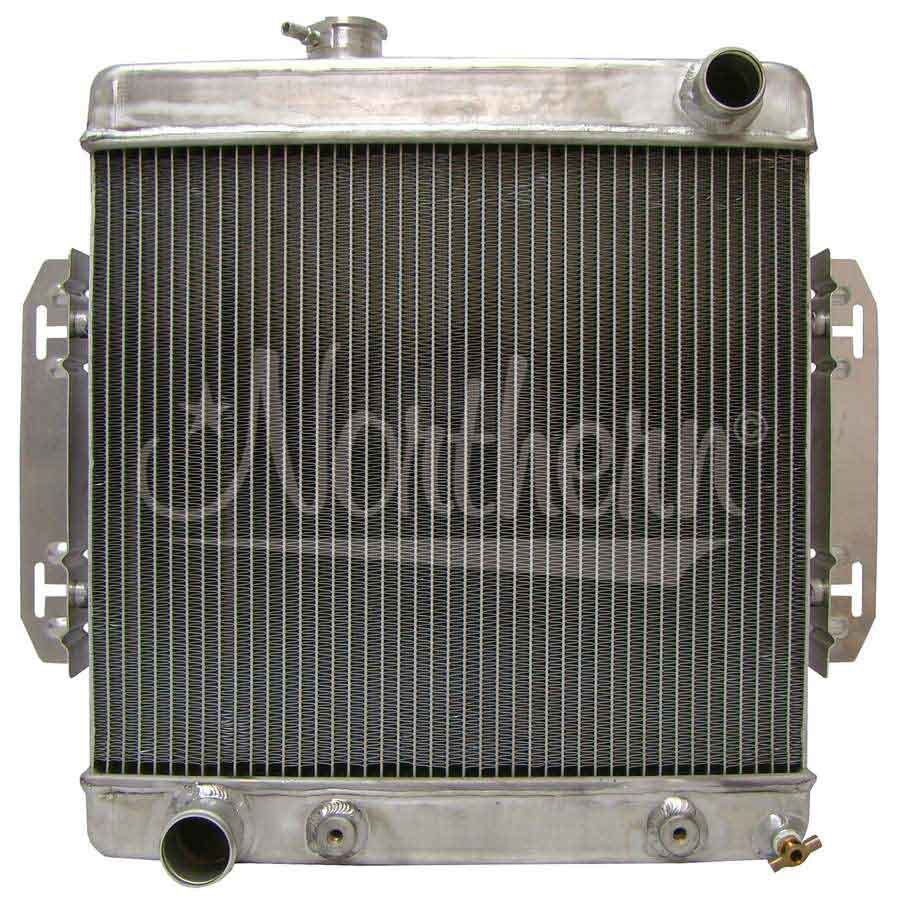 Radiator - 20.25 in W x 19.75 in H x 3.125 in D - Passenger Side Inlet - Driver Side Outlet - Aluminum - Natural - Each