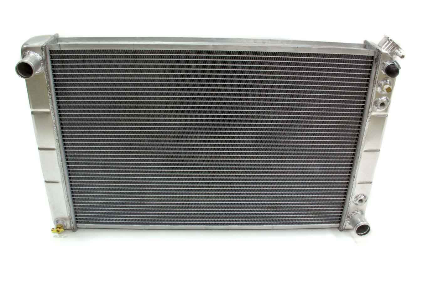 Radiator - 30.75 in W x 18.375 in H x 3.125 in D - Driver Side Inlet - Passenger Side Outlet - Aluminum - Natural - LS Conversion - GM 1965-90 - Each
